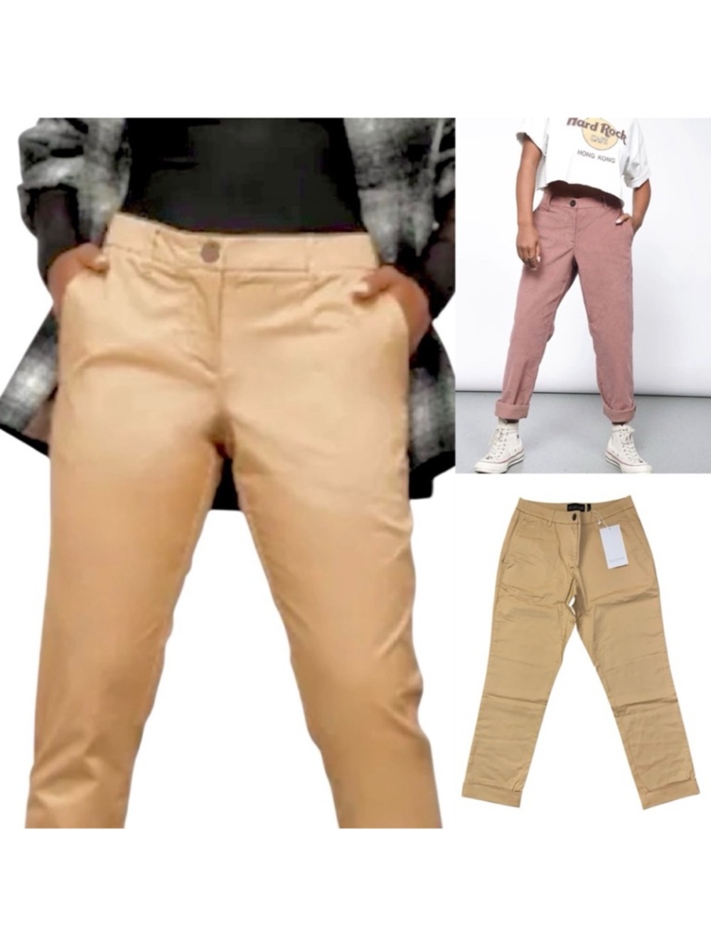 Women’s Size 4 WildFang Chino Pants in Light Khaki - Classic Casual Bottoms